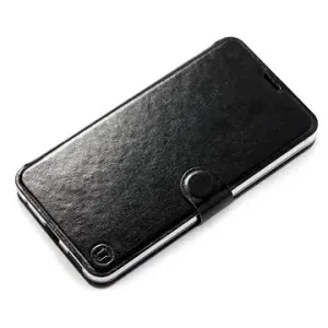 Mobiwear Flip puzdro pre Apple iPhone 13 – C_BLS Black & Gray so sivým vnútrom