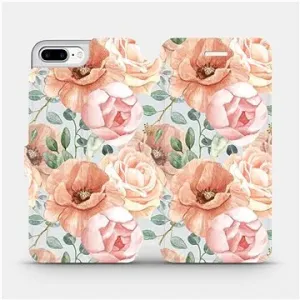 Flip puzdro na mobil Apple iPhone 7 Plus – MP02S Pastelové kvety