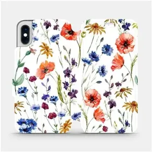 Flip puzdro na mobil Apple iPhone XS – MP04S Lúčne kvety