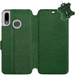 Flip puzdro na mobil Huawei Nova 3 – Zelené  – kožené – Green Leather