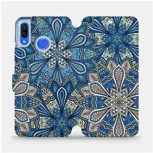 Flipové puzdro na mobil Huawei Nova – V108P Modré mandala kvety