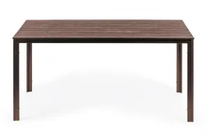 Záhradný cateringový stôl 156x78 cm hnedý #7144915