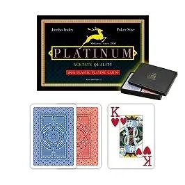 Modiano Poker Acetate Platinum – 2 Jumbo Index – Profi plastové karty