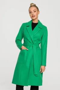 Zelený flaušový kabát M708 #3489315