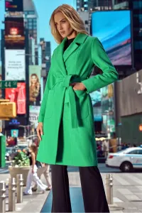 Zelený flaušový kabát M708 #3503271