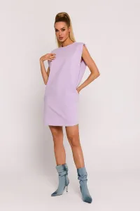 Svetlofialové bavlnené šaty M789
