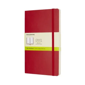 MOLESKINE Zápisník mäkký čistý červený L (192 strán)
