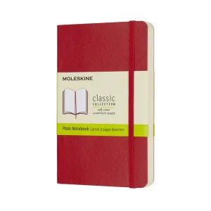 MOLESKINE Zápisník mäkký čistý červený S (192 strán)