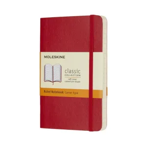 MOLESKINE Zápisník mäkký linajkovaný červený S (192 strán)