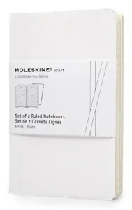 Zápisníky MOLESKINE Volant 2 ks linajkové biele S