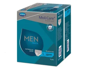 MoliCare Premium MEN PANTS 7 kvapiek L inkontinenčné naťahovacie nohavičky 7ks