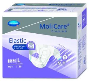 MoliCare Premium Elastic 8 kvapiek L plienkové nohavičky zalepovacie 24 ks