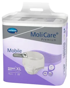 MoliCare Premium Mobile 8 kvapiek XL fialové, plienkové nohavičky naťahovacie, 1x14 ks