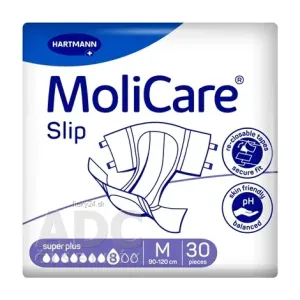 MoliCare Slip Super Plus 8 kvapiek M nohavičky inkontinenčné zalepovacie (90-120 cm) 1x30 ks