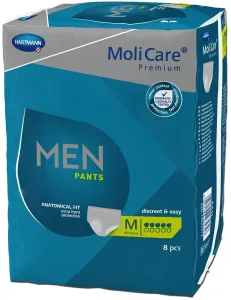 MoliCare Premium MEN PANTS 5 kvapiek M inkontinenčné naťahovacie nohavičky 1x8 ks