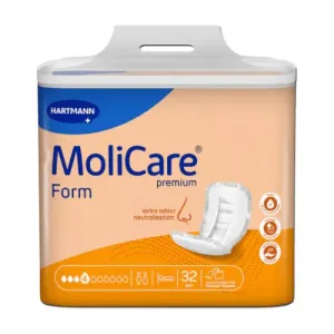 MoliCare Premium Form 4 kvapky vkladacie plienky, savosť 1493 ml, 1x32 ks