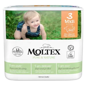 Moltex Pure & Nature Plenky Moltex Pure & Nature Midi 4-9 kg (33 ks)
