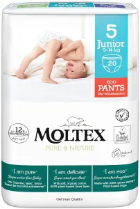 MOLTEX Pure & Nature Junior Naťahovacie plienkové nohavičky 9 -14 kg 20 kusov