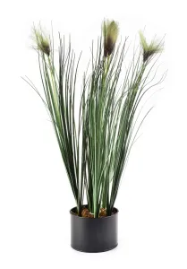 Umelá kvetina GRASS 64 cm zelená/hnedá