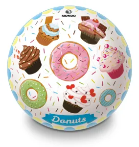 Mondo gumová rozprávková lopta Donuts a Ice Cream 23 cm priemer 6640