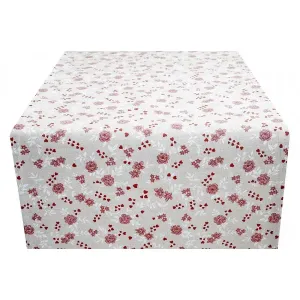Bavlnená štóla na stôl MONDY so vzormi malých kvietkov 50x150 cm #2671341