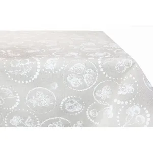 Bavlnený obrus na stôl MONDY so vzormi čerešní a malín 90x90 cm