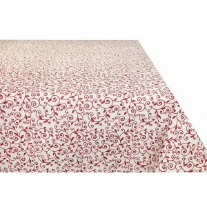 Bavlnený obrus na stôl MONDY so vzormi jemných lístkov 90x90 cm