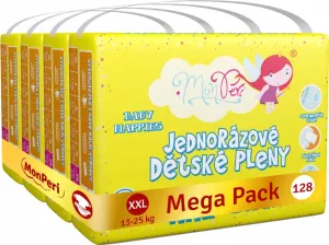 MonPeri Klasik Mega Pack XXL 13-25kg Eko Jednorazové detské plienky 128 ks