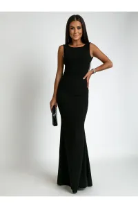 Čierne šaty s volánom Robin #6136014