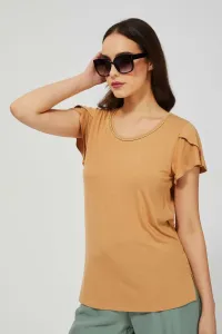 Blouse with decoration at the neckline #7656627