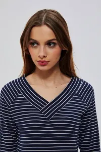 Cotton blouse with stripes #4765638