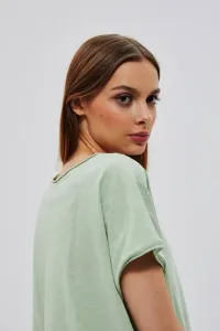 Cotton T-shirt with pocket - green