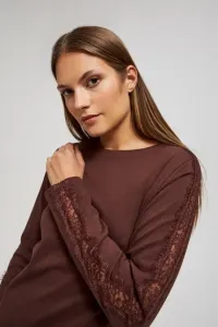 blouse with lace on the sleeves