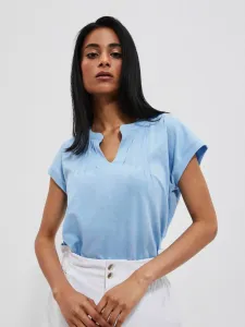 Blue blouse with Moodo pleats