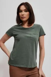 Cotton T-shirt with pocket Moodo - olive