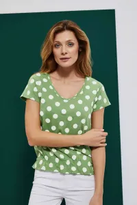 Polka dot blouse with V-neck #4806983