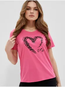 Pink Women's T-Shirt Moodo - Women #1065976