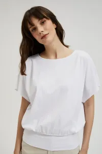 Women's blouse with tapered waist MOODO - white