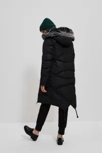Long quilted hooded jacket #5681967