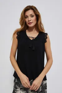 Viscose top with lace #7370428