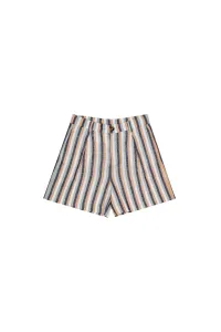 Striped canvas shorts