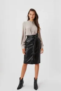 Skirt made of imitation leather