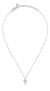 Morellato Pôvabný strieborný náhrdelník s krížikom Small Cross Tesori SAIW118