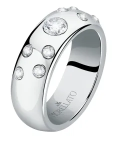 Morellato Luxusný oceľový prsteň s kryštálmi Poetica SAUZ260 52 mm