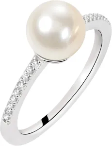 Morellato Strieborný prsteň s perlou Perla SANH070 52 mm