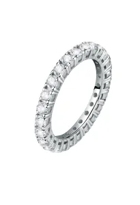 Morellato Trblietavý strieborný prsteň so zirkónmi scintilla SAQF161 52 mm
