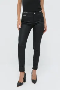 Nohavice Morgan dámske, čierna farba, priliehavé, stredne vysoký pás #4283773