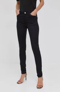 Nohavice Morgan dámske, čierna farba, priliehavé, stredne vysoký pás #8170805