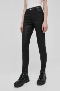 Nohavice Morgan dámske, čierna farba, priliehavé, stredne vysoký pás #200502