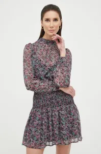 Šaty Morgan fialová farba, mini, áčkový strih